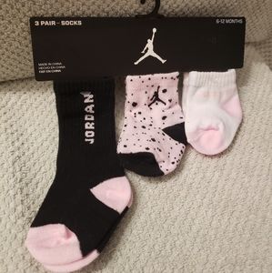 Pink Jordan socks